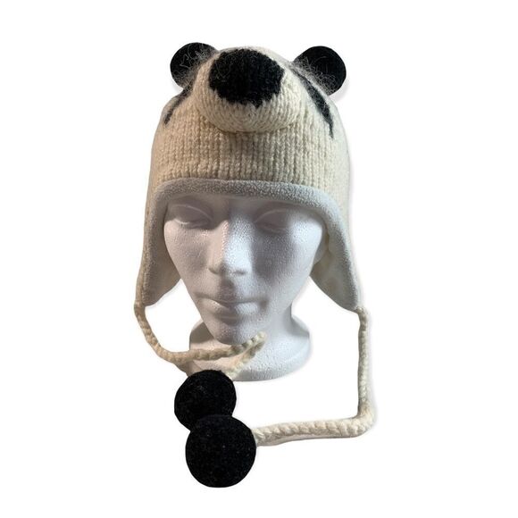 𝅺WOOL Little Kids Panda Hat - Picture 2 of 10